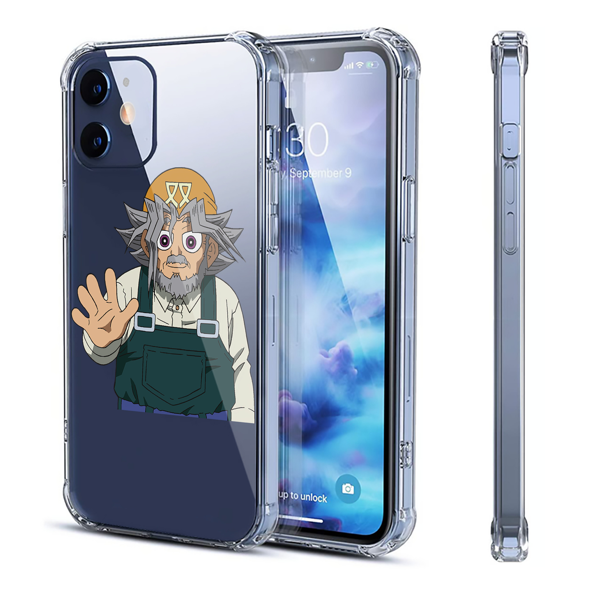 （画像用） 遊☆戯☆王 Yu-Gi-Oh! 【iPhone 12シリーズ対応】透明スマホケース（クリアソフトケース）